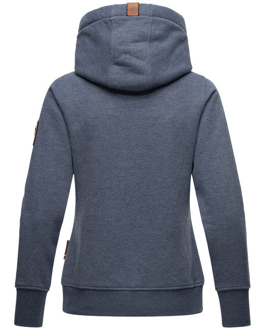 Navahoo Namikaa ženski pulover s kapuljačom, Dusty blue mel.