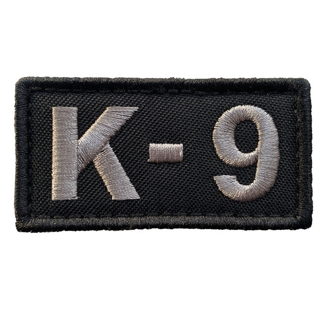 WARAGOD Embroidery K-9 našivak Patch, Black and Gray
