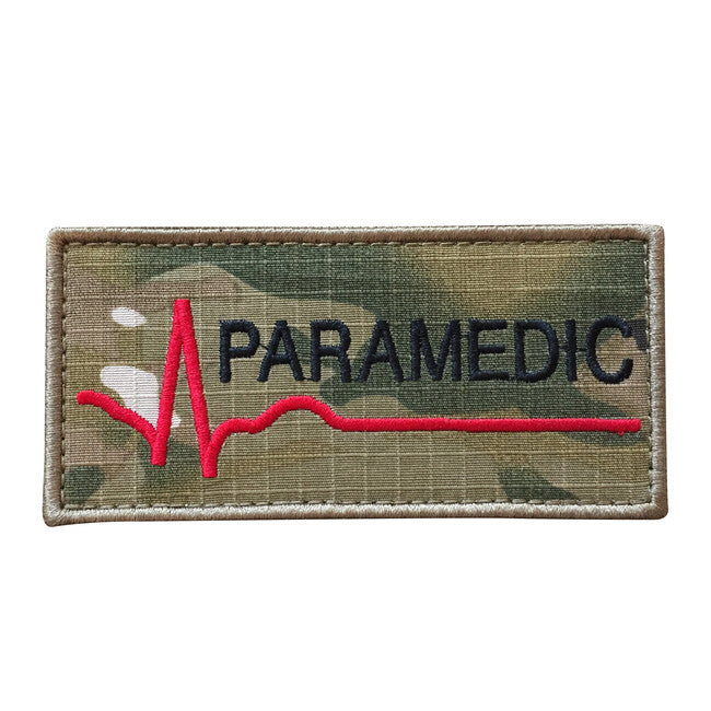 WARAGOD Embroidery Paramedic Patch našivak Camo Fabric