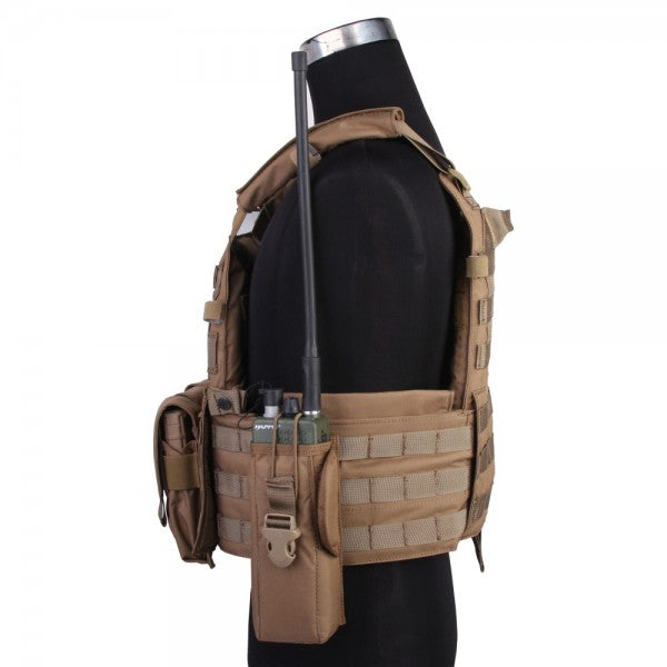 Emersongear LBT6094A nosač ploča 500D s 3 džepa, coyote