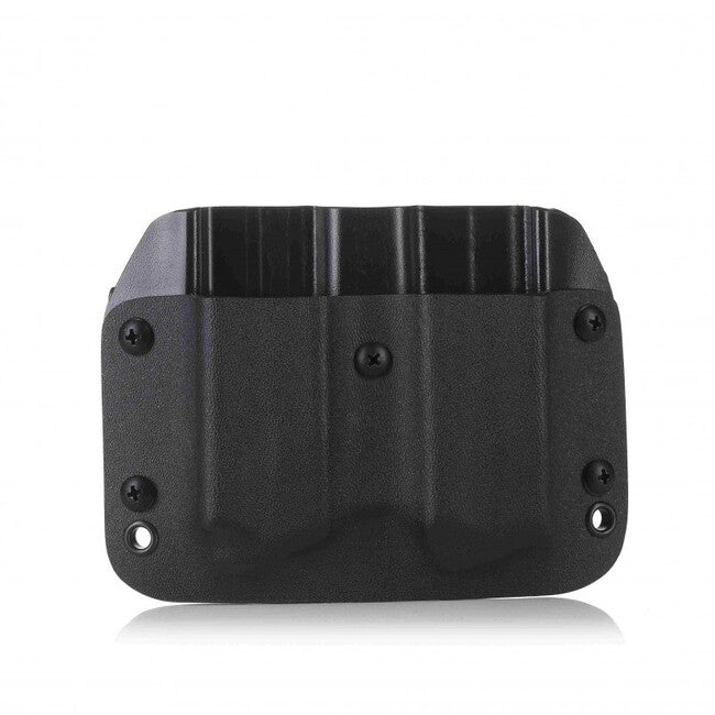 Falco Kydex Vertikálne puzdro F902 2021 na dva zásobníky kompatibilné so zásobníkmi Glock 19, čierne ľavé