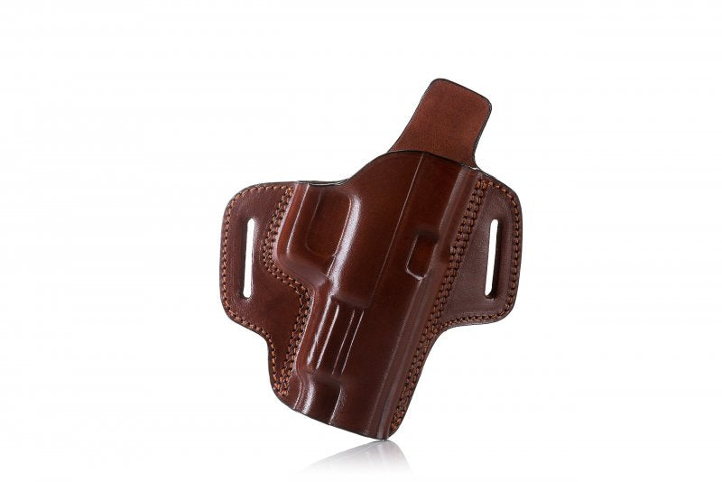 Falco Premium futrola na remen pancake kožna otvorena Glock 17, smeđa, desna