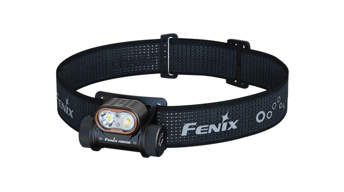 Fenix HM55R punjiva naglavna svjetiljka, potpuno crna