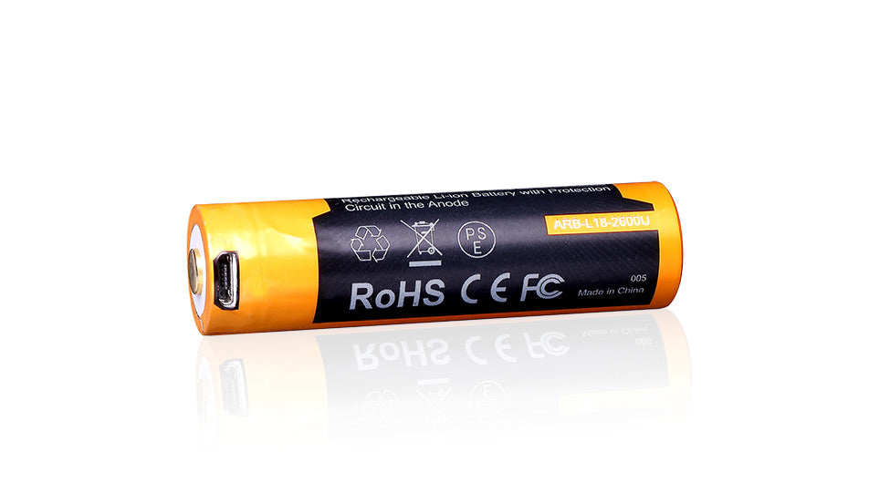 Fenix 18650 baterija USB Li-Ion 2600 mAh