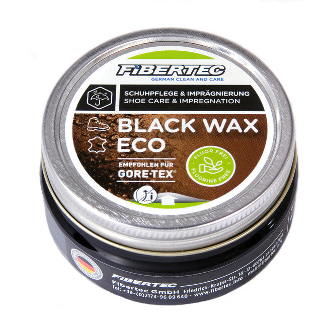 Fibertec Shoe Wax Eco vosak za intenzivnu njegu kože obuće, crni, 100 ml