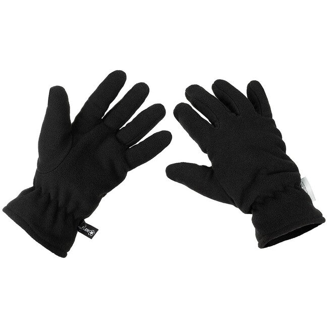 MFH rukavice flisane s izolacijom 3M™ Thinsulate™, crne