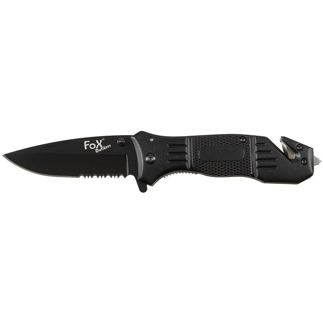 Fox Outdoor Jack jednoručni nož, crni, metalna ručka