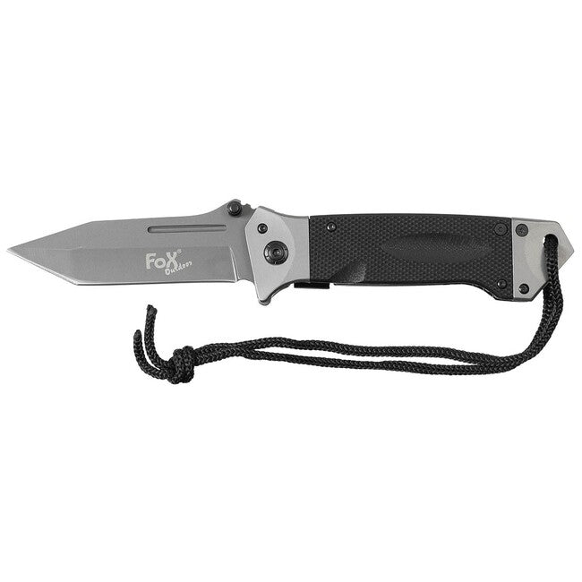 Fox Outdoor Jack jednoručni nož, crni, ručka G10