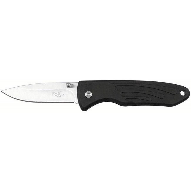 Fox Outdoor Jack jednoručni nož, crni, ručka TPR