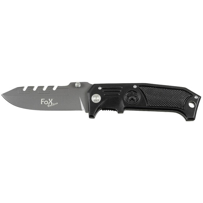 Fox Outdoor Jack jednoručni nož metalna ručka, crni