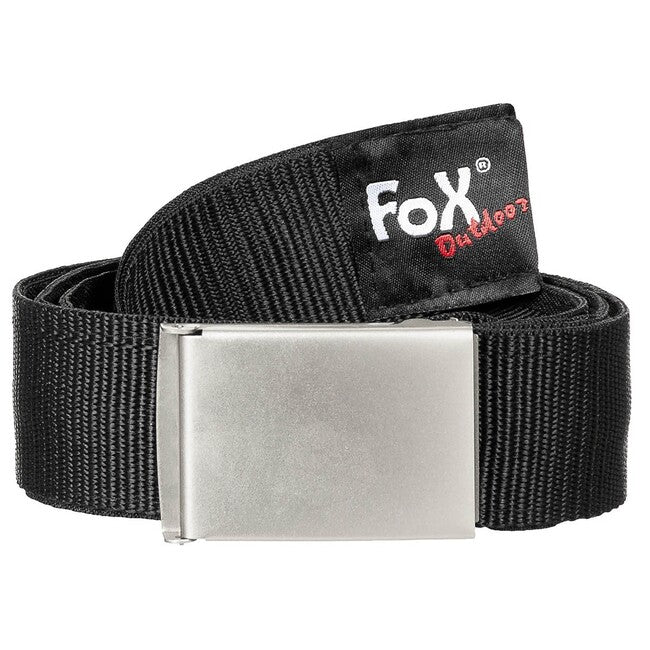 Fox Outdoor Remen s unutarnjim pretincem, crni, cca 4 cm