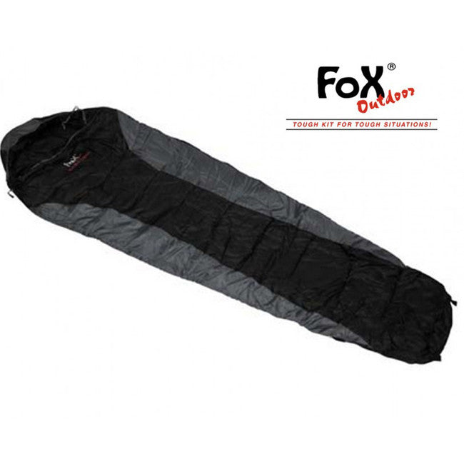 Fox Mumia vreća za spavanje ekonomična +/-0°C, crno-siva
