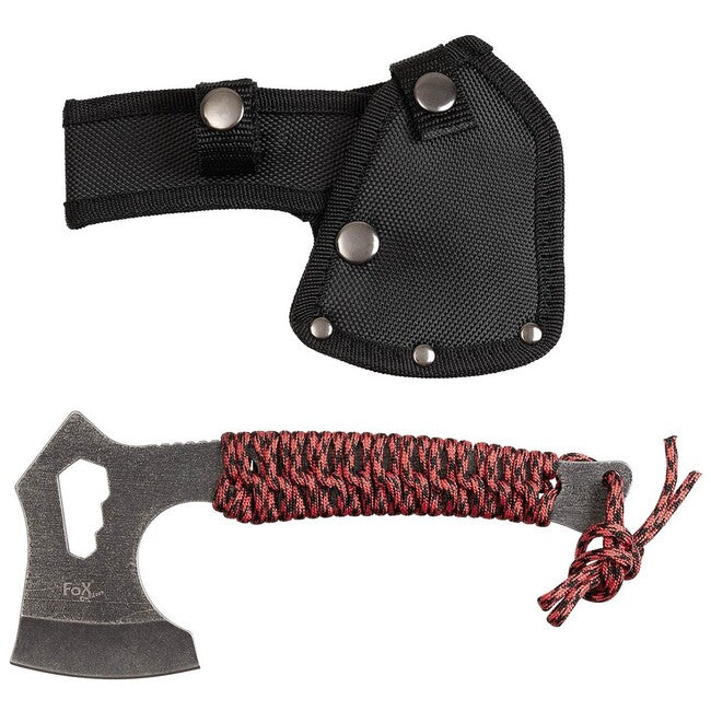 Fox Tomahawk nož Redrope, ispran kamenjem, omotana ručka