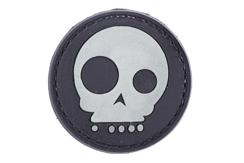 WARAGOD Tactical Funny Skull našivak 4cm, crni