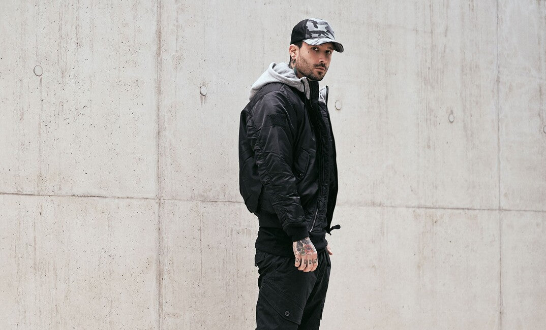 Brandit MA1 Hooded bomber jakna, crna