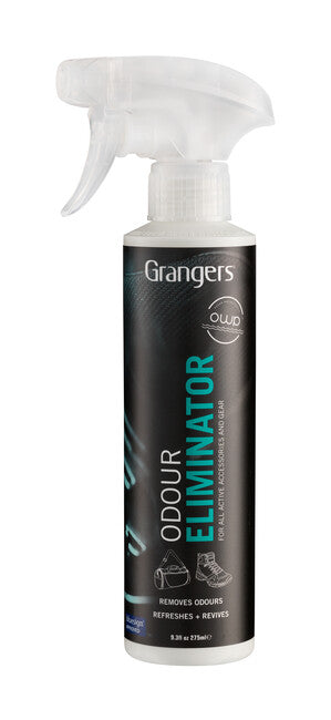 Grangers Odour Eliminator sprej za uklanjanje mirisa iz obuće i zaštitne opreme s pumpom, 275 ml