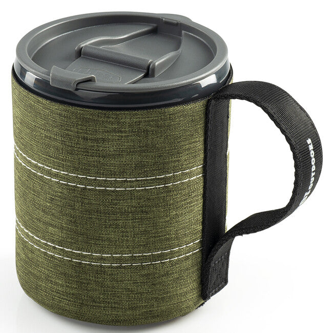 GSI Outdoors Infinity Backpacker Mug dječja šalica s nastavkom 550 ml, zelena