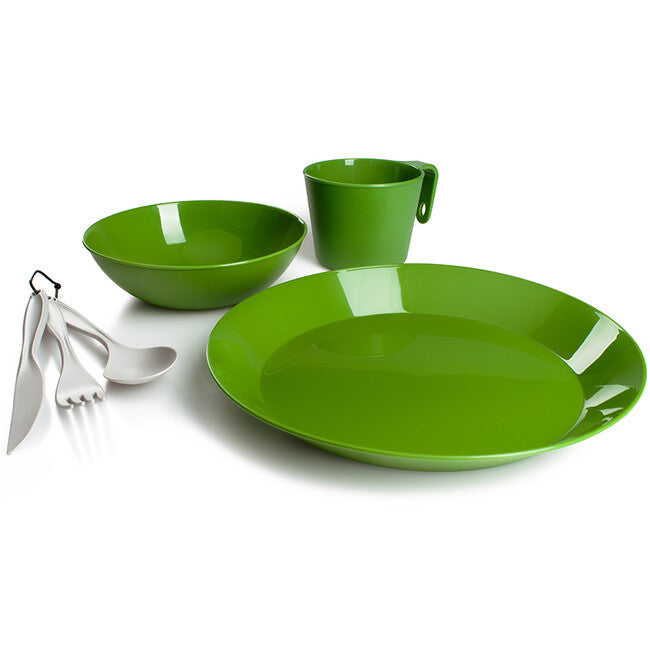 GSI Outdoors Cascadian set za jelo za jednu osobu, zeleni