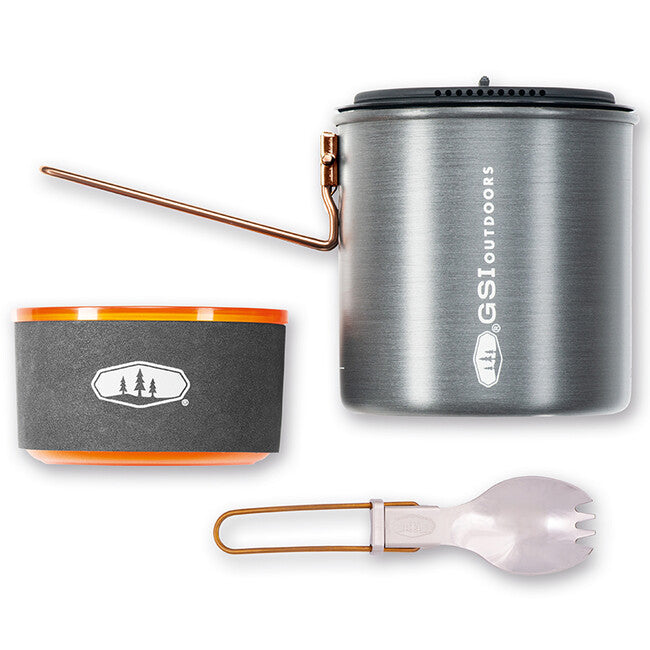 GSI Outdoors Halulite Soloist kompaktan set posuđa za jednu osobu 1.1 l