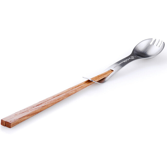 GSI Outdoors Glacier nehrđajući spork s drvenim štapićima