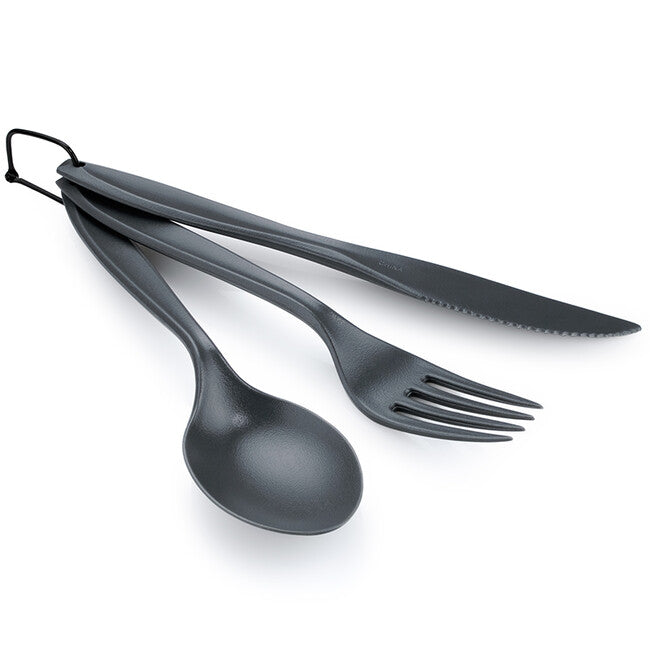 GSI Outdoors Ring Cutlery Set pribor za jelo, sivi