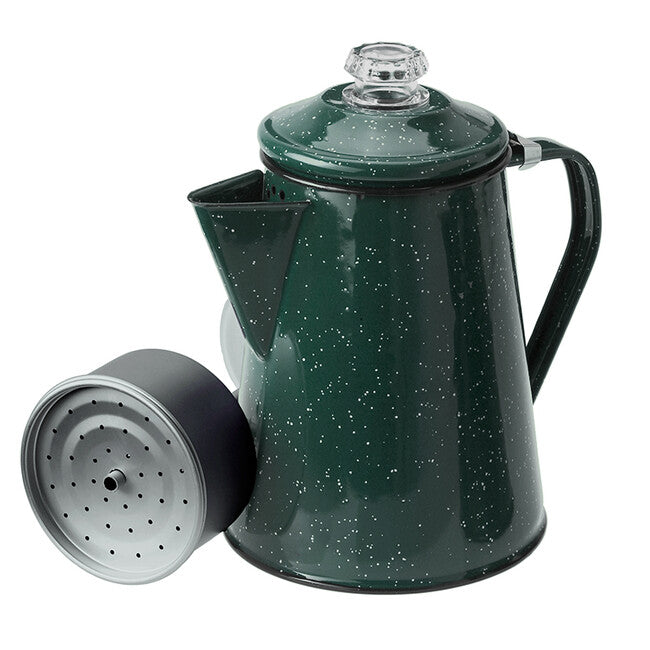 GSI Outdoors Percolator emajlirani čajnik 1,2 l, zeleni