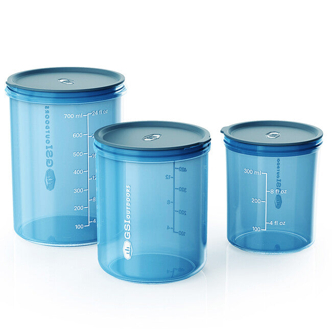 GSI Outdoors Infinity Storage Set set plastičnih posuda za hranu, prozirno plavi