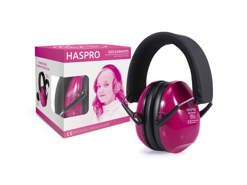 Haspro Kids Earmuffs zaštitne slušalice 4+, ružičaste