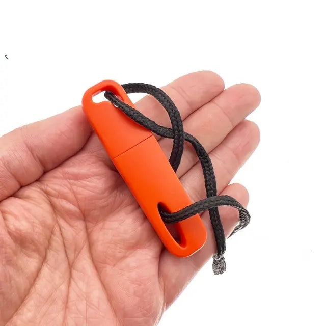 DRAGOWA Tactical Flint kresivo magnezijsko za hitne slučajeve, narančasto