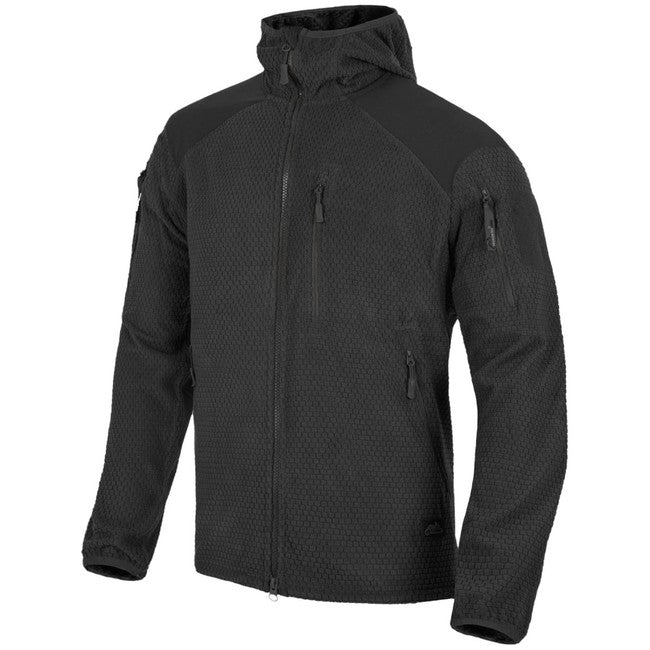 Helikon-Tex Alpha Hoodie flis jakna, crna
