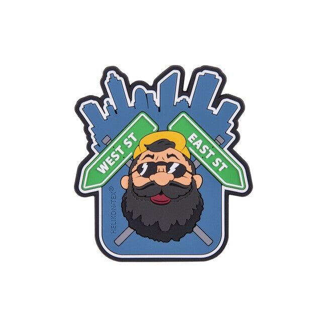 Helikon-Tex "Beardman URBAN" PVC našivak, Blue