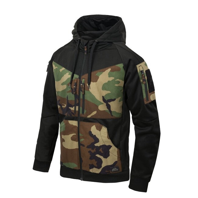Helikon-Tex ROGUE HOODIE jakna, BLACK/US WOODLAND