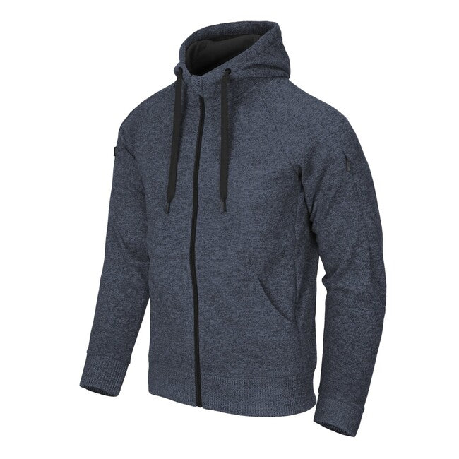 Helikon-Tex Covert taktički pulover s kapuljačom (FullZip), Melange Blue