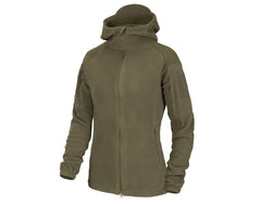 Helikon-Tex Cumulus ženski flis pulover s kapuljačom, Taiga green