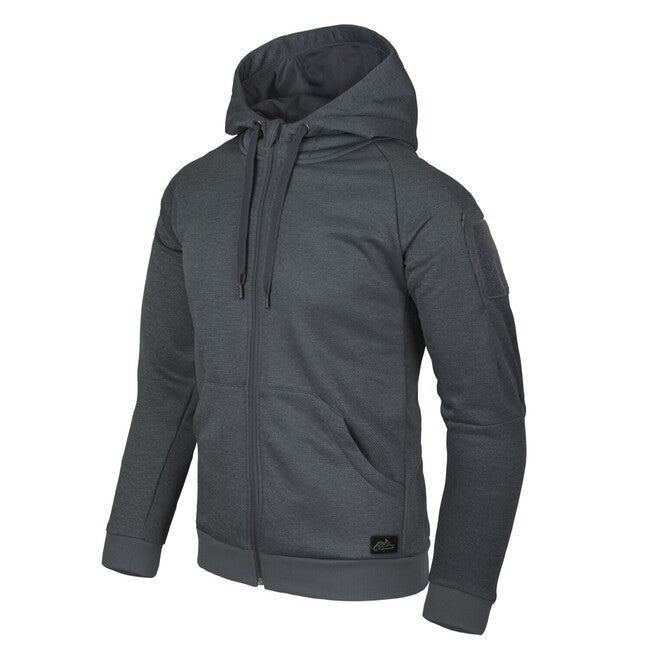 Helikon-Tex URBAN TACTICAL HOODIE pulover FullZip, Melange Black-Grey