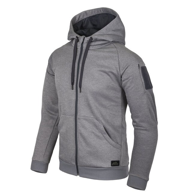 Helikon-Tex URBAN TACTICAL HOODIE pulover FullZip, Melange Grey