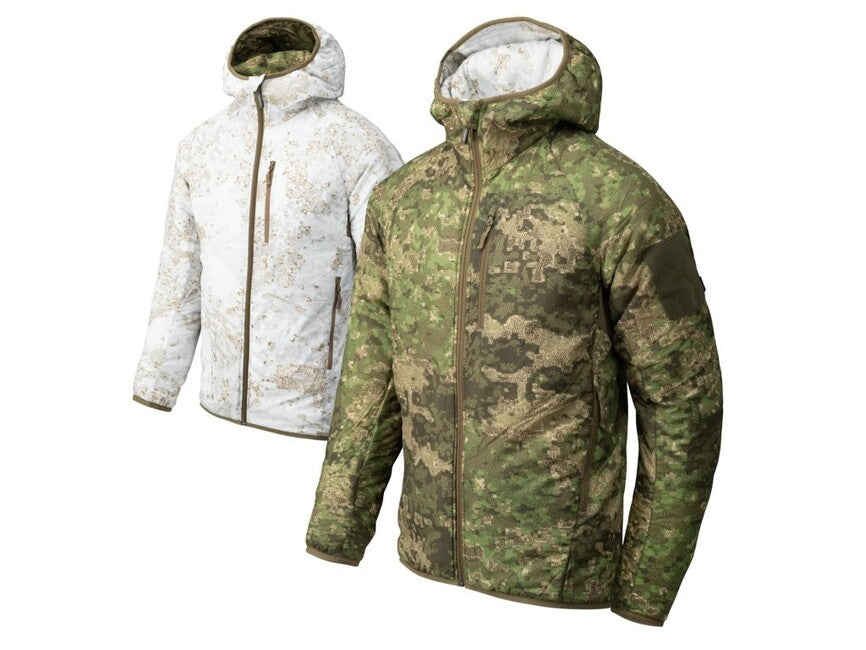 Helikon-Tex Wolfhound obostrana jakna Windpack, Pencott Wildwood/Pencott Snowdrift