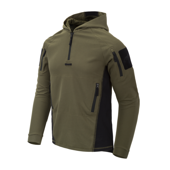Helikon-Tex Range Hoodie TopCool pulover, maslinasto zelen/crni