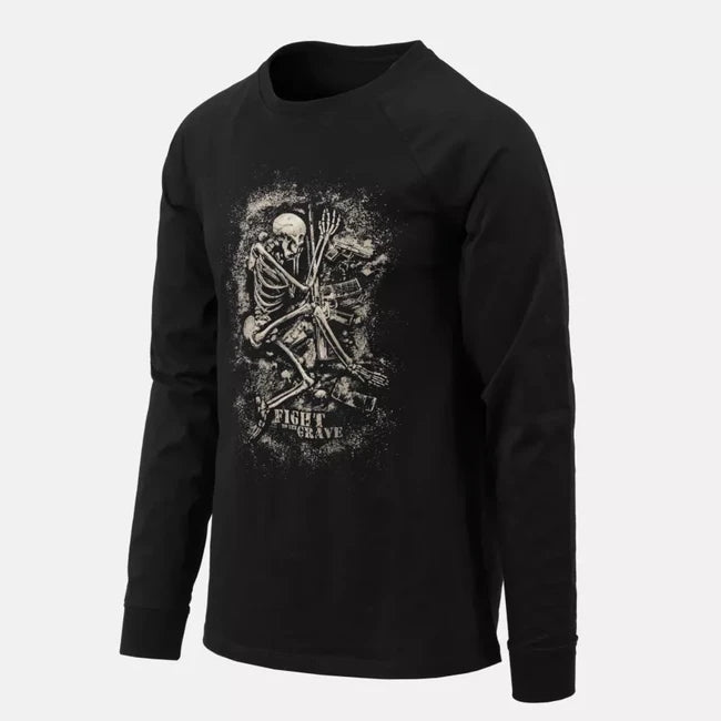 Helikon-Tex Fight to the grave majica s dugim rukavom, crna