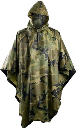 Helikon-Tex U.S. Rip-Stop pončo US Woodland uzorak