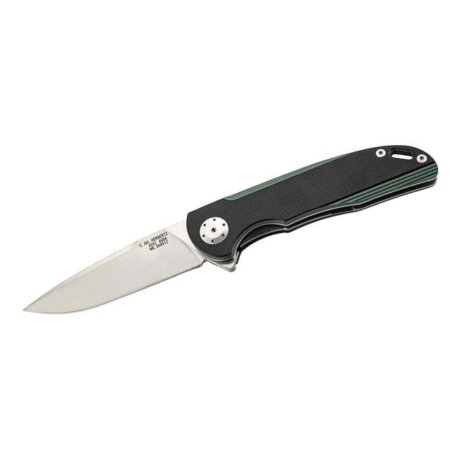 Herbertz jednoručni džepni nož Einhandmesser 9 cm, crno-zeleni, G10