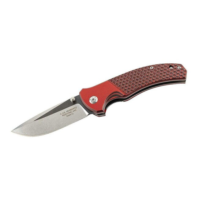 Herbertz džepni nož jednoručni 9cm, G10, crveno-crni