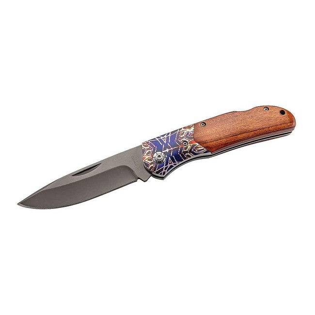 Herbertz džepni nož, Cocobolo, šareni tisak, 9,5 cm