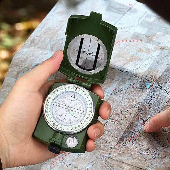 DRAGOWA Tactical Drift metalni vodootporni kompas, zeleni