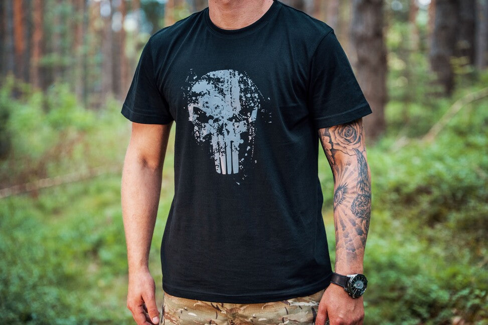 DRAGOWA Frank the Punisher kratka majica 160 g/m², bijela