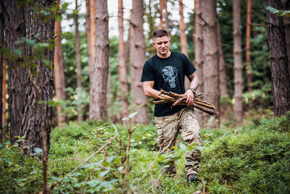 DRAGOWA Frank the Punisher kratka majica, crna