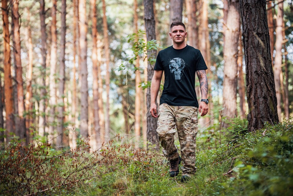 DRAGOWA Frank the Punisher kratka majica 160 g/m², bijela