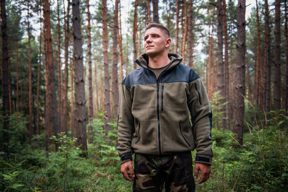 Helikon-Tex Classic Army ojačana flis jakna, maslinasto zeleno-crna