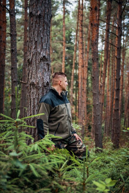 Helikon-Tex Classic Army flis ojačana jakna, crna