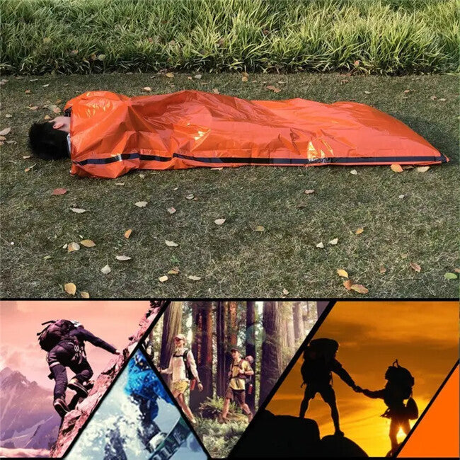 DRAGOWA Tactical Pulse putna vreća za spavanje za hitne slučajeve outdoor, narančasta